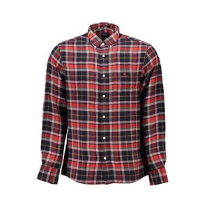 GANT MEN'S RED LONG SLEEVE SHIRT