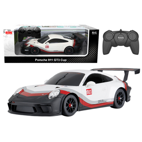 Licencirani auto na daljinsko upravljanje 1:18 Rastar Porsche 911 GT3 - bijelo/sivi slika 1