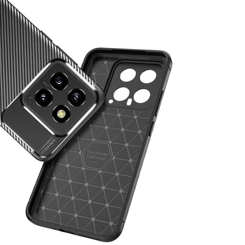 Techsuit – CarbonFiber maska za Xiaomi 14 – crna slika 3