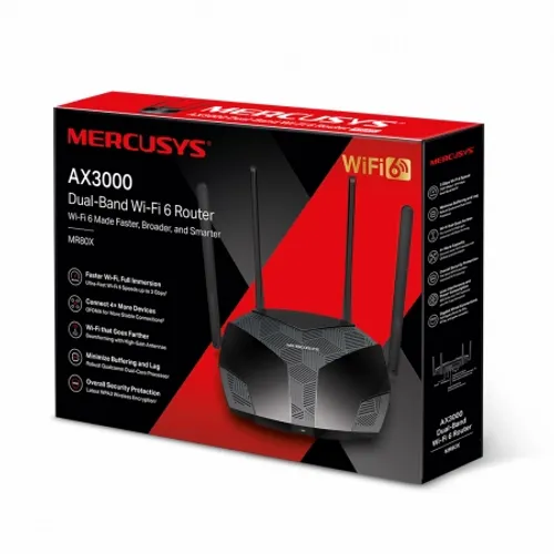 Mercusys MR80X AX3000 Wireless Dual Band Gigabit Router slika 4