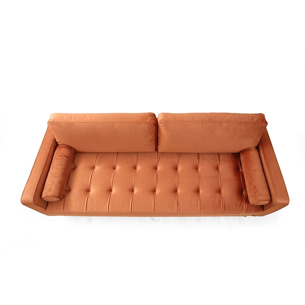 Rome - Narandžasti Sofa za 3 Osobe slika 9