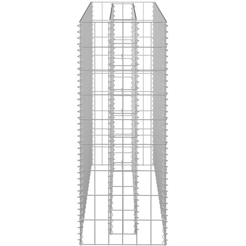 Gabionska sadilica od pocinčanog čelika 90 x 30 x 90 cm slika 11