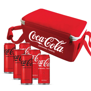 6pack Coca-Cola 0,33l limenki (3 regular i 3 zero) + rashladna torba gratis
