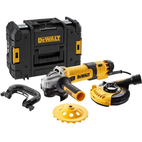 DeWalt kutna brusilica 1500W 125mm s koferom TSTAK + zaštitni poklopac DWE46150 + dijamantna ploča DWE4257KT slika 1