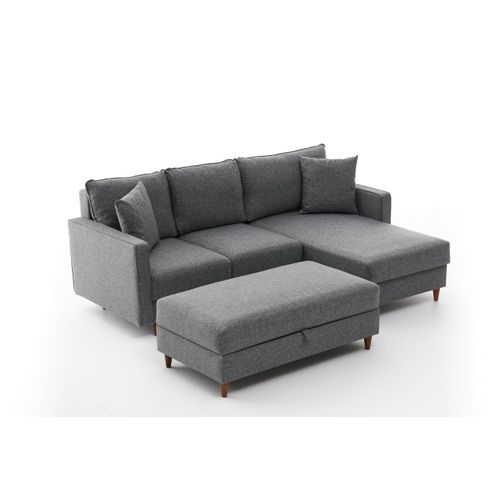 Atelier Del Sofa Kutna garnitura, Sivo, Eva Right - Grey slika 6