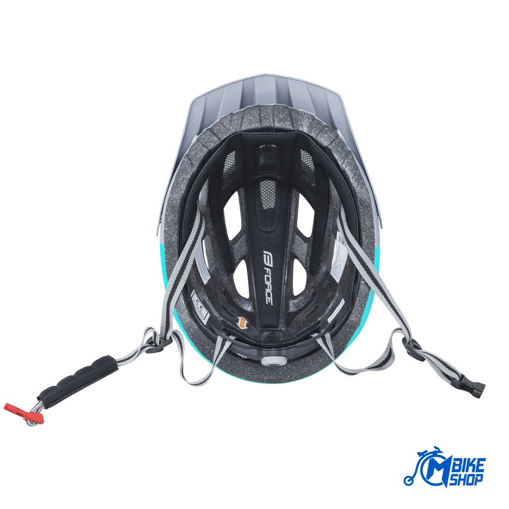 Force Kaciga Corella MTB Grey/Turquoise S-M slika 4