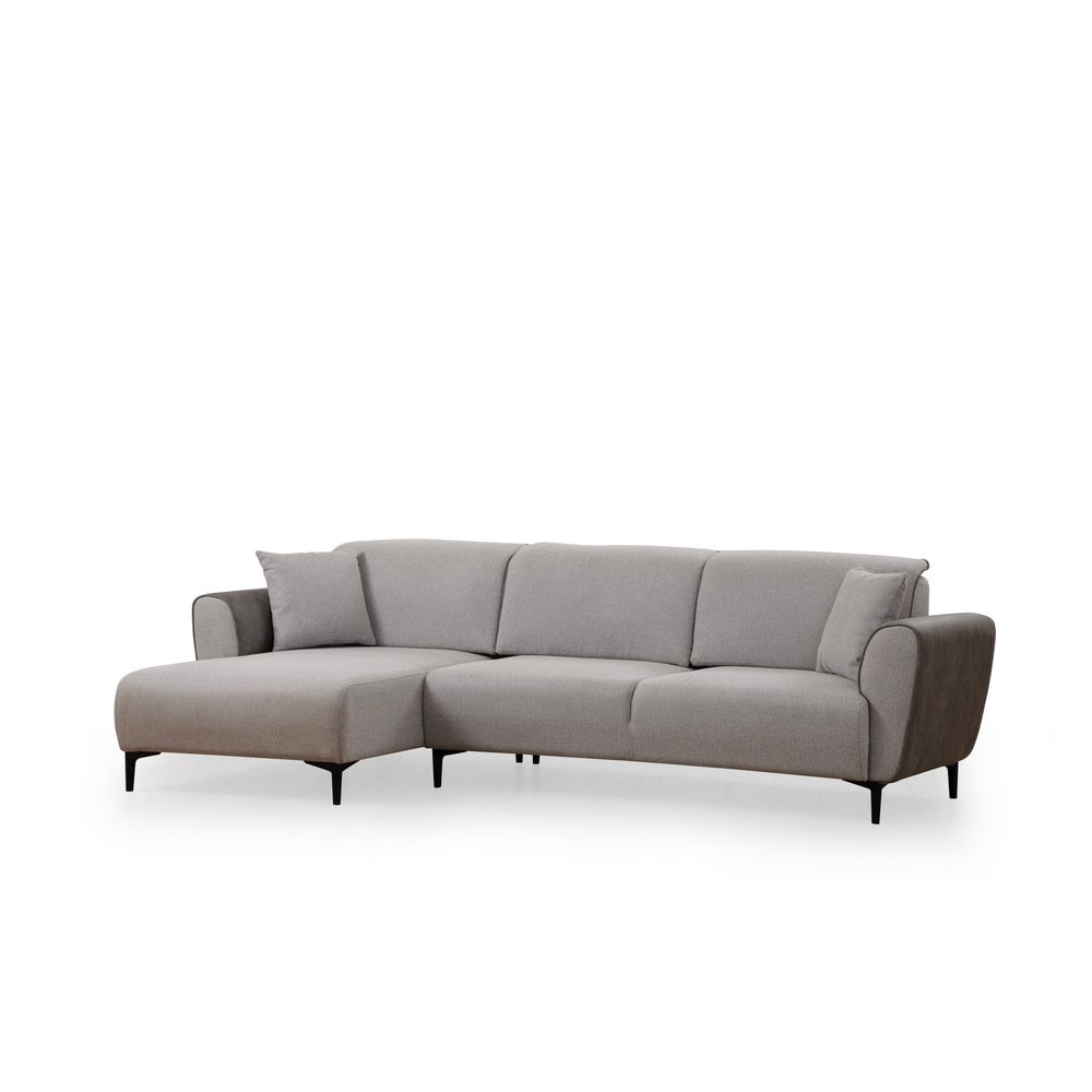 Ugaona Sofa na Razvlačenje Aren Left - Siva slika 7