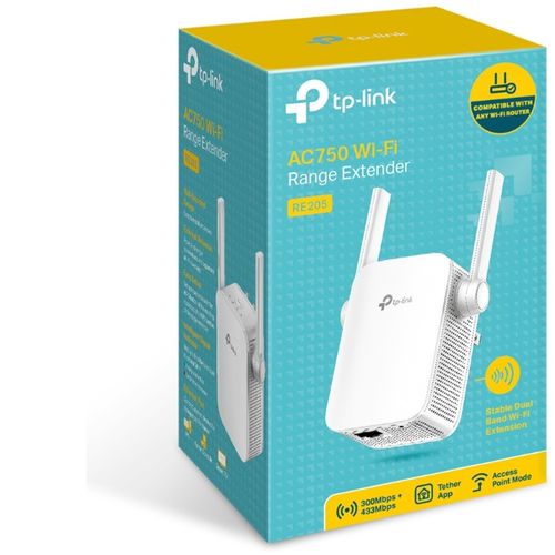 TP-LINK RE205 ekstender dometa Wi-Fi AC750 433Mbps 300Mpbs 2 eksterne antene slika 3