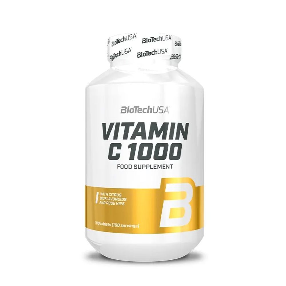 BioTechUSA Vitamin C 1000 + Bioflavonoidi - 100 Tableta slika 1