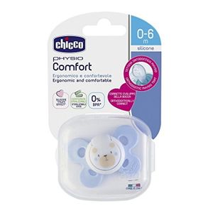Chicco Duda varalica Physio Comfort 0-6mj - Silikon, Plava