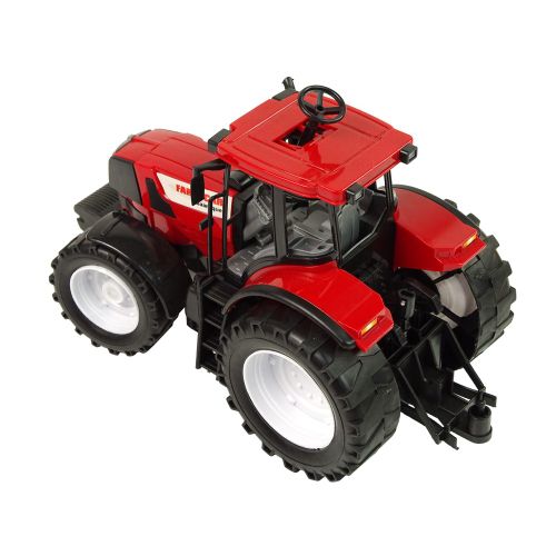 Traktor s prikolicom crveno - žuti 50cm slika 4