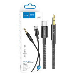 hoco. audio kabel USB type C na 3.5 mm, 1m, UPA19 Black