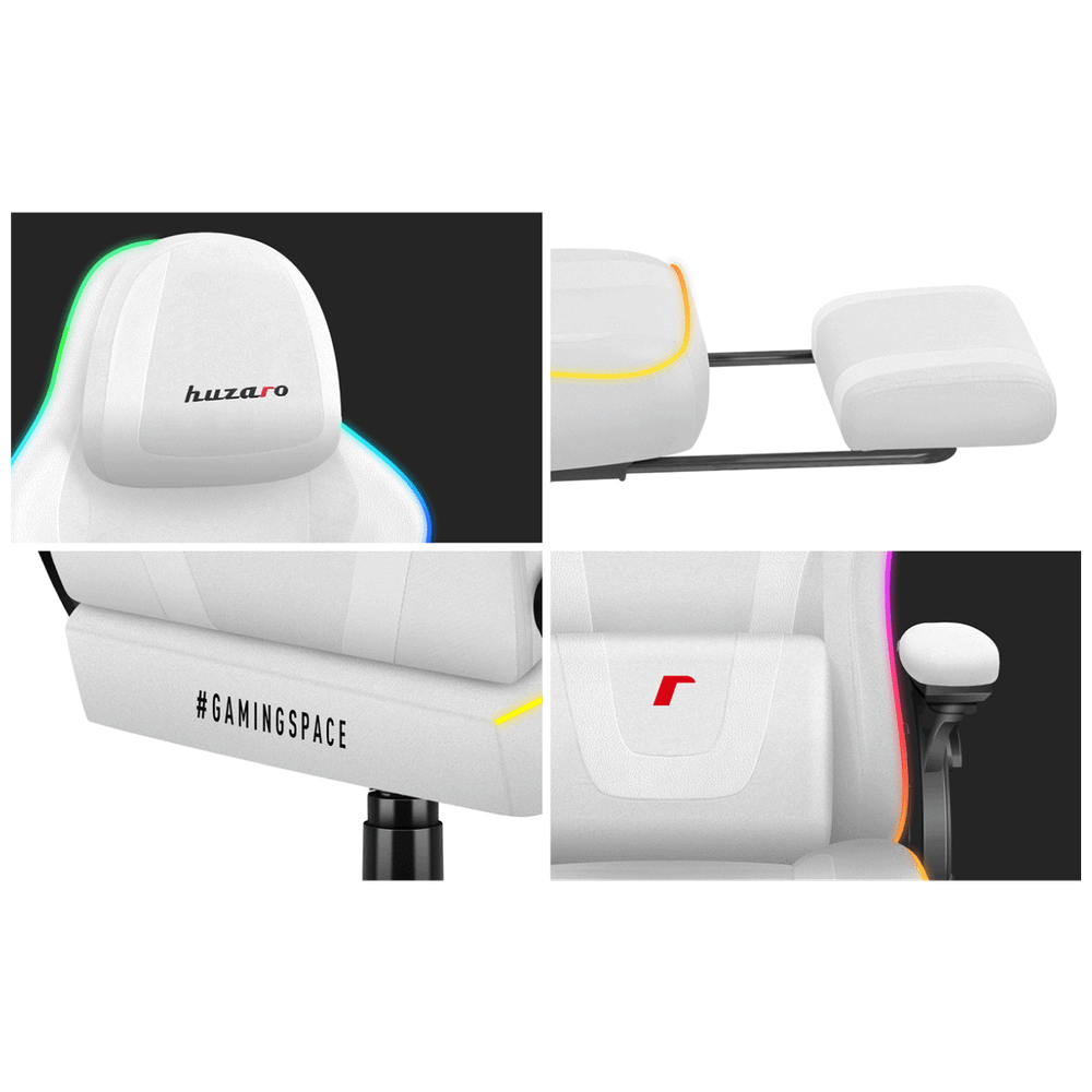 Huzaro Gaming stolica Force 4.6 / White, RGB, Bluetooth slika 7