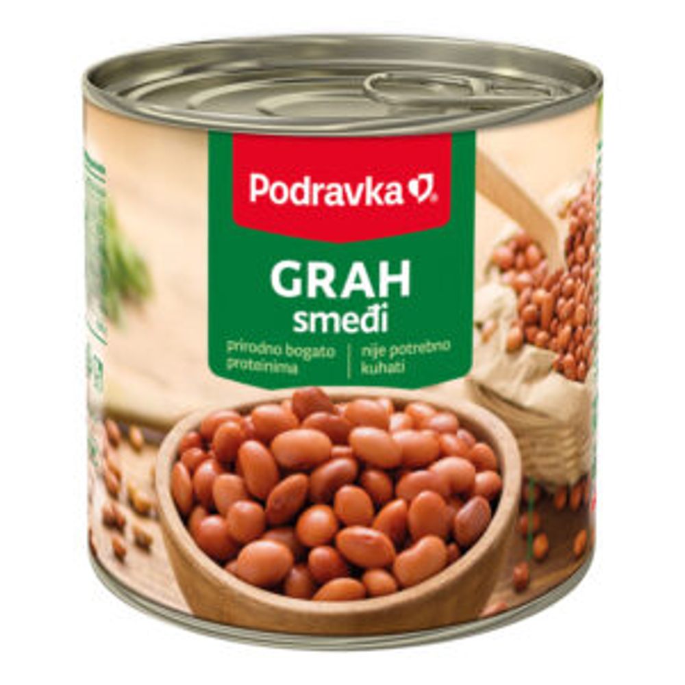 Podravka Grah smeđi 2500 g slika 1