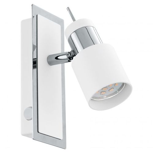 Eglo Davida spot/1, led, gu10, 1x5w, 400lm,  hrom/bela,  slika 1