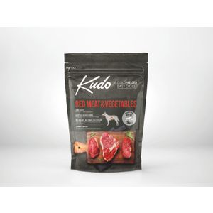 KUDO LG Red meat&Vegetable, potpuna suha, hladno prešana, hrana za odrasle pse srednjih i velikih pasmina, 3 kg