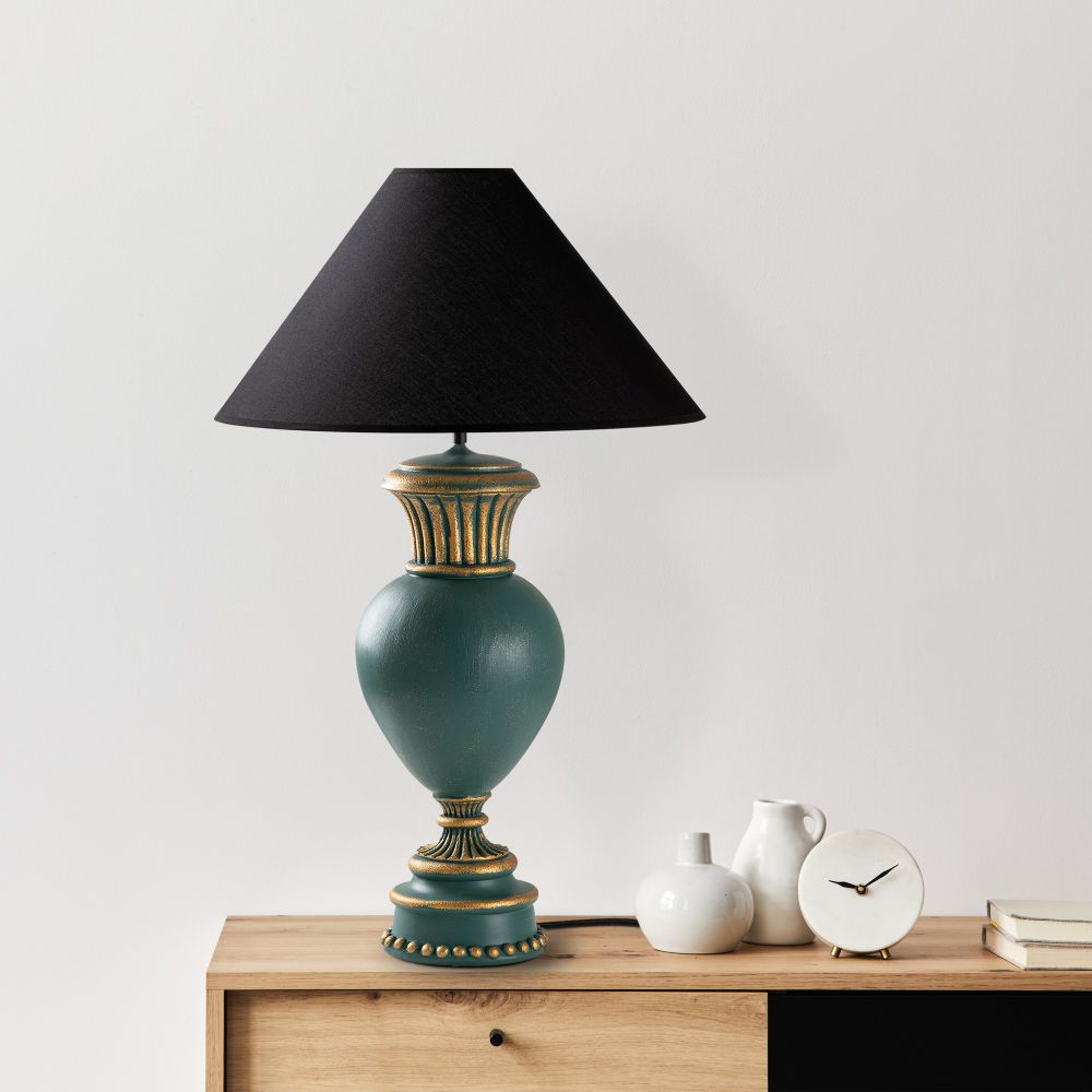 ELEGANZE-5321 Zelena i Crna Stočna Lampa slika 2
