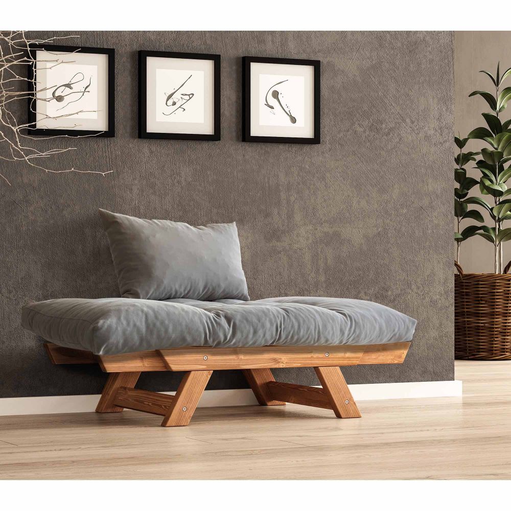 Jednosjed sofe za vrt, CPT8153-140, boje: teak siva slika 3