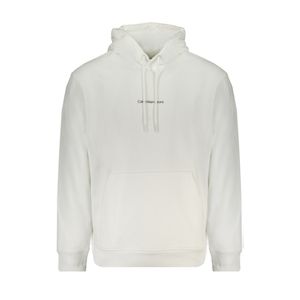 CALVIN KLEIN MEN'S WHITE ZIPLESS SWEATSHIRT