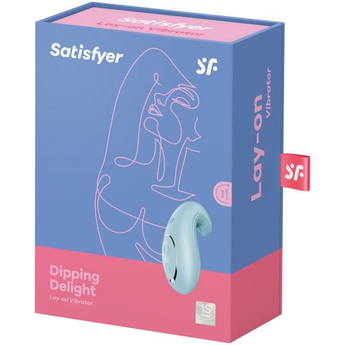 Satisfyer Dipping Delight Lay-on Vibrator - Plava slika 4