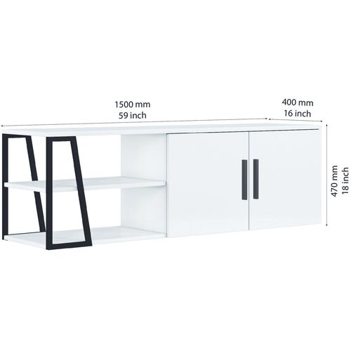 Manzoni White TV Stand slika 9