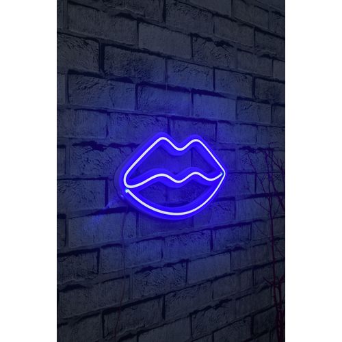 Wallity Ukrasna plastična LED rasvjeta, Lips - Blue slika 9