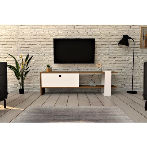 Gaye - Walnut, White Walnut
White TV Stand slika 1