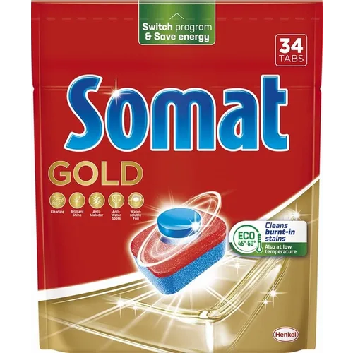 Somat Gold tablete za mašinsko pranje suđa 34 pranja slika 1