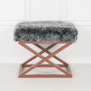 Capraz Plush - Copper, Grey Copper
Grey Pouffe