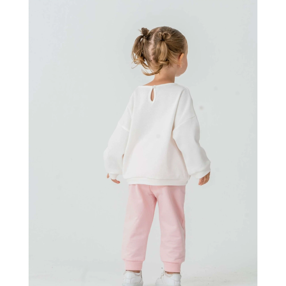 Miniworld Komplet trenerka za bebe, Pastelno roza slika 3