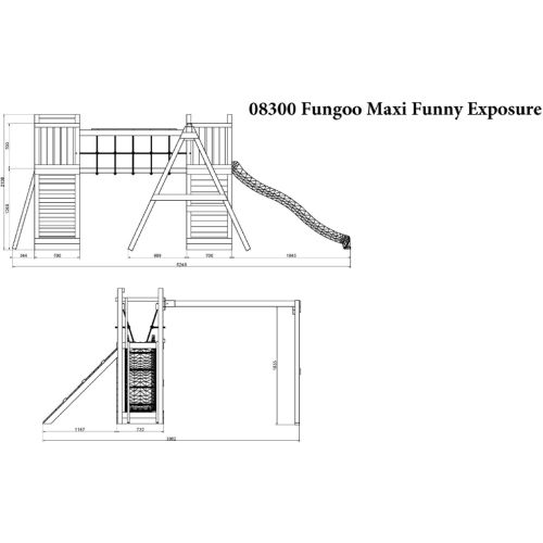 Fungoo set Maxi Funny Exposure - Drveno Dečije Igralište slika 11