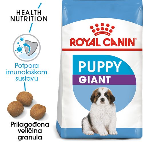 ROYAL CANIN SHN Giant PUPPY, potpuna hrana za pse, specijalno za štence divovskih pasmina (konačne težine > 45 kg)  do 8 mjeseci starosti, 15 kg slika 4