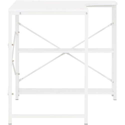 Stol za računalo bijeli 120 x 72 x 70 cm slika 5