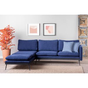 Atelier Del Sofa Kutna garnitura, Plava, Reya Corner - Navy Blue GR125\GR107