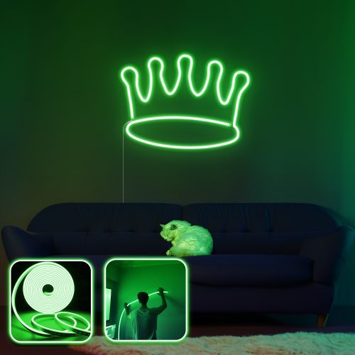 Opviq Dekorativna zidna led rasvjeta King - Large - Green slika 1