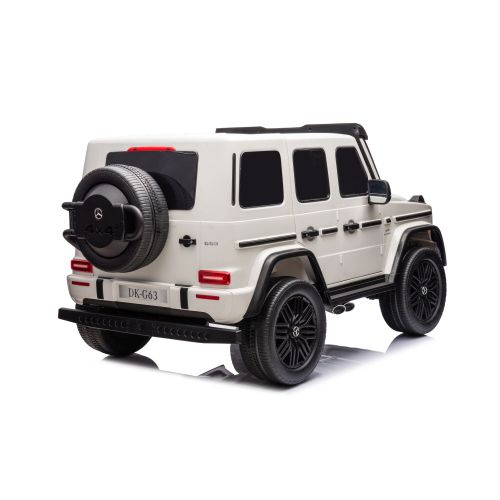 Licencirani auto na akumulator Mercedes G63 XXL 4x4 - dvosjed - bijeli slika 5