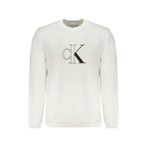 CALVIN KLEIN MEN'S WHITE ZIPLESS SWEATSHIRT