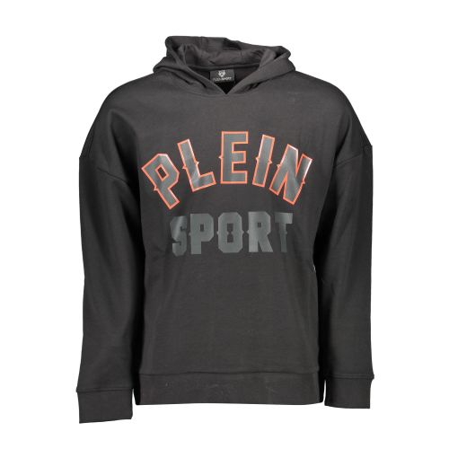 PLEIN SPORT SWEATSHIRT WITHOUT ZIP MAN BLACK slika 1