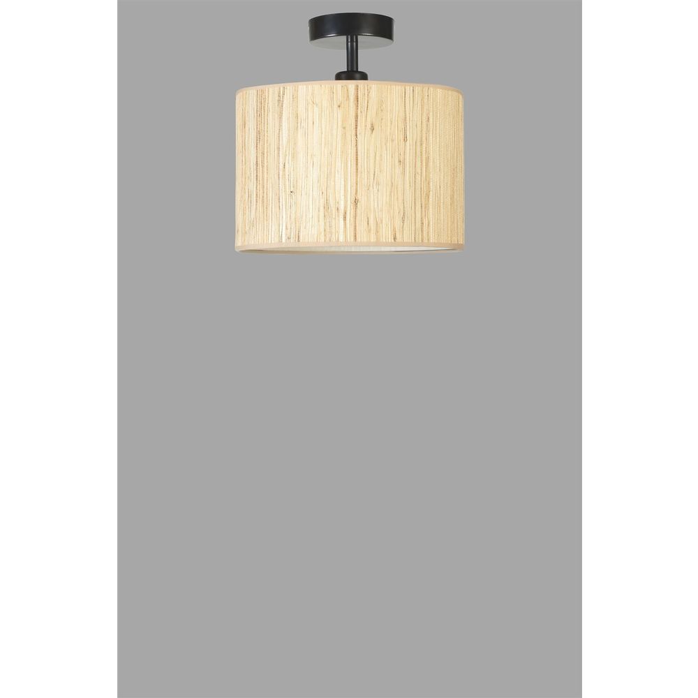 Bambu 010 Abajurlu Plafonyer Avize - Hrast Crni Luster slika 4