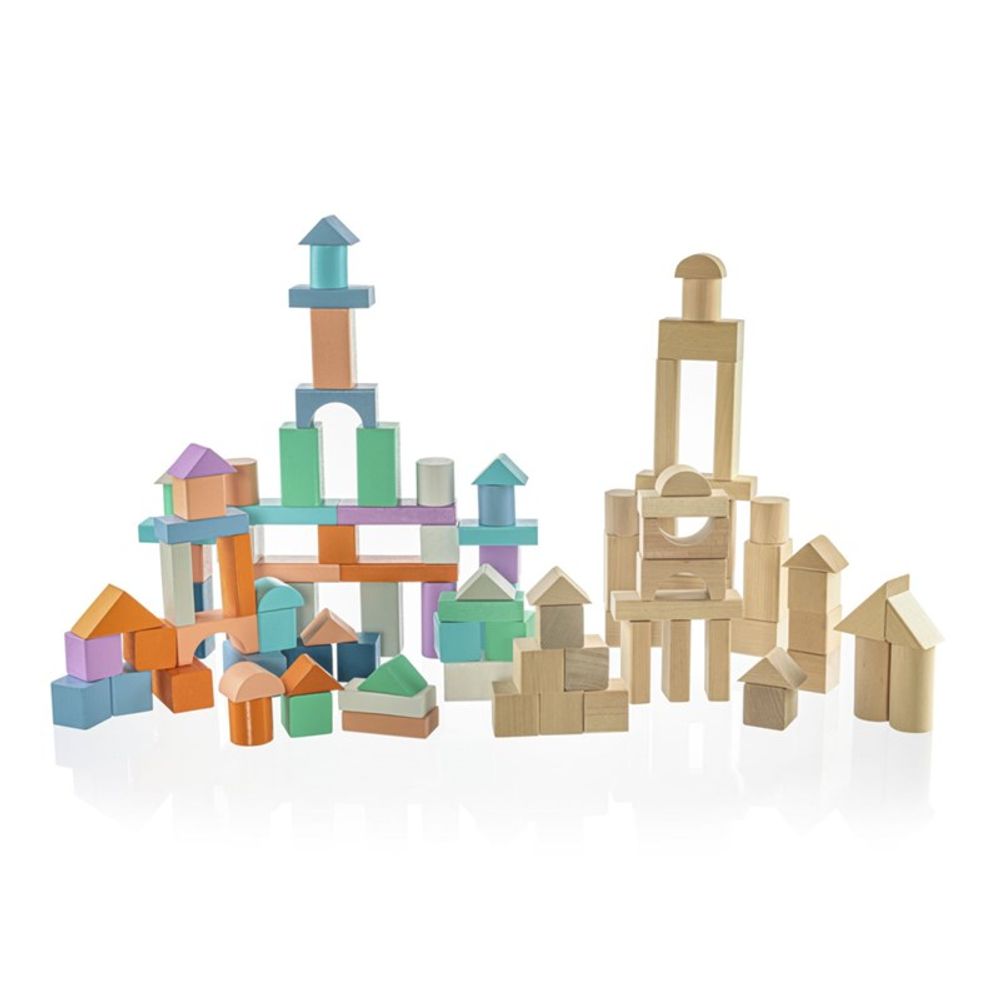 Zopa Drvene kocke u kantici 100kom slika 2