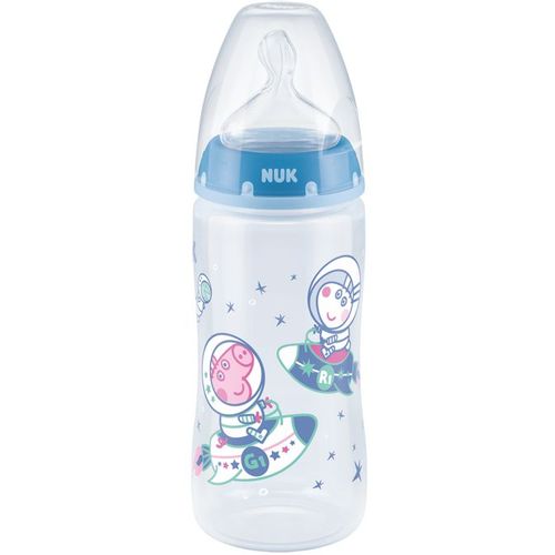 NUK Flašica First Choice+ sa indikatorom temperature 300ml 6-18mj, Peppa Pig - Plava slika 1