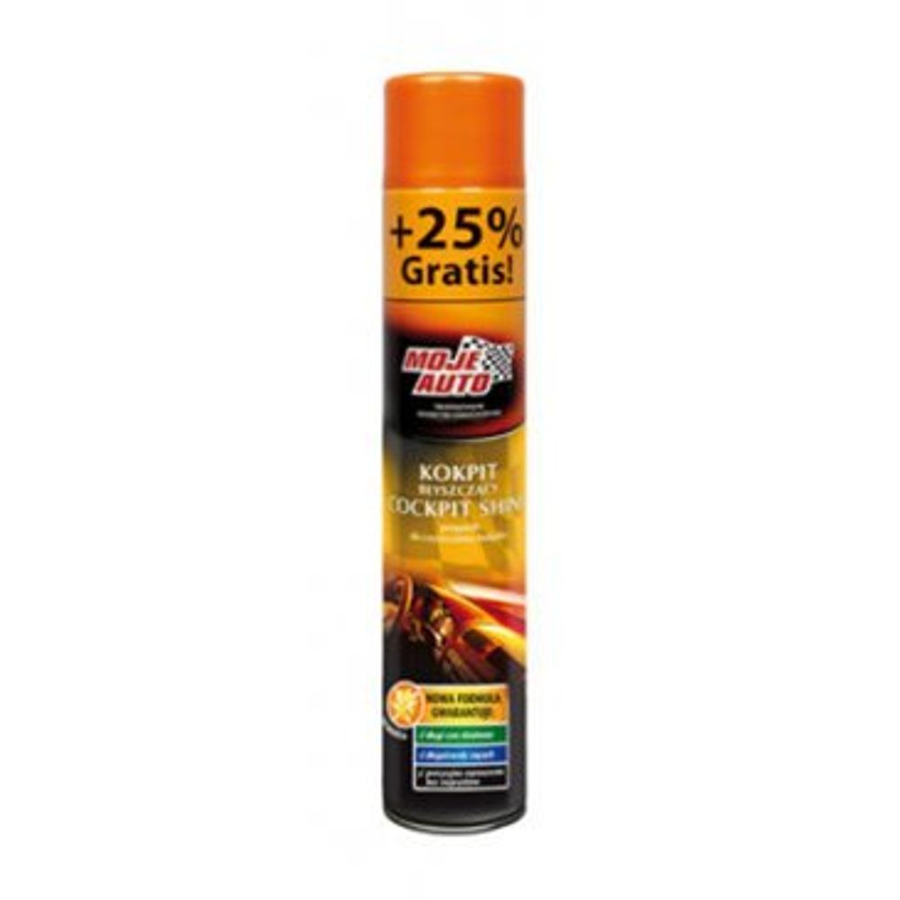 MOJE AUTO Kokpit sprej 750ml, limun - Čistač za plastične komponente slika 1