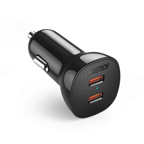 Choetech auto punjač 2x USB Type C Quick Charge Power Delivery 40W FCP AFC slika 2