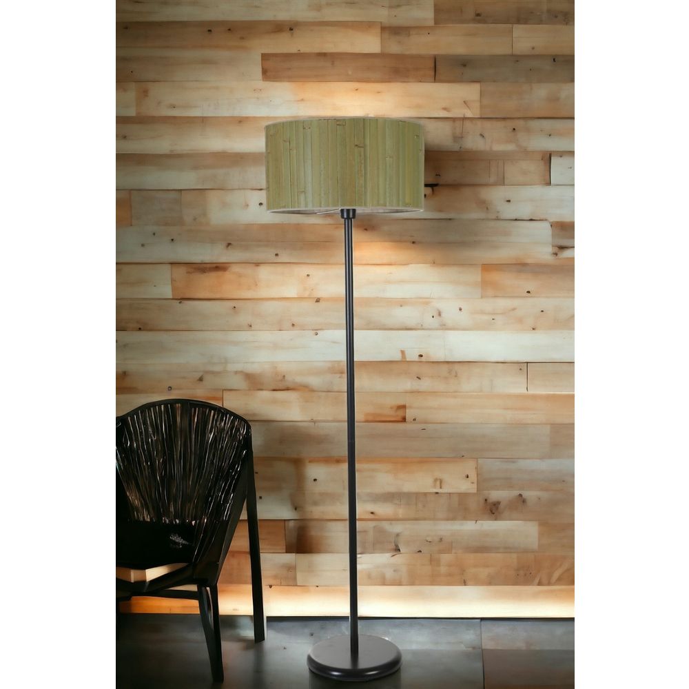 Bambu 03 Abajurlu Crni Lambader slika 2