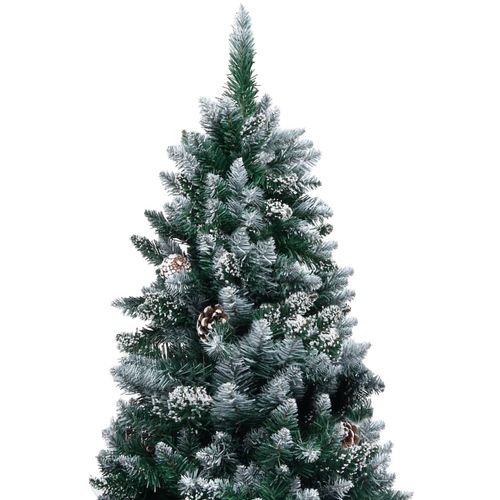 Umjetno božićno drvce sa šiškama i bijelim snijegom 180 cm slika 14