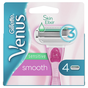 Gillette Venus Smooth Sensitive Pink dopune za ženski brijač 4 komada