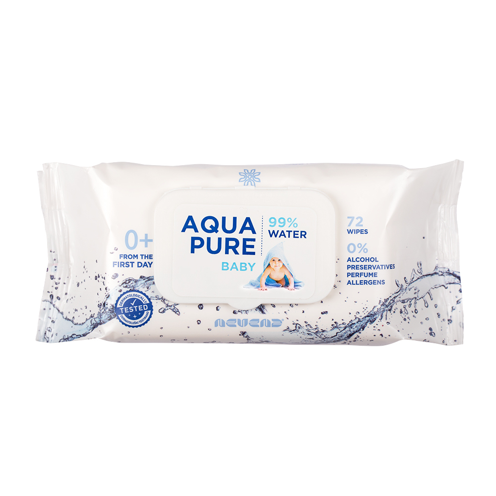Nevena Baby vlažne maramice za bebe Aqua Pure 72 kom slika 1