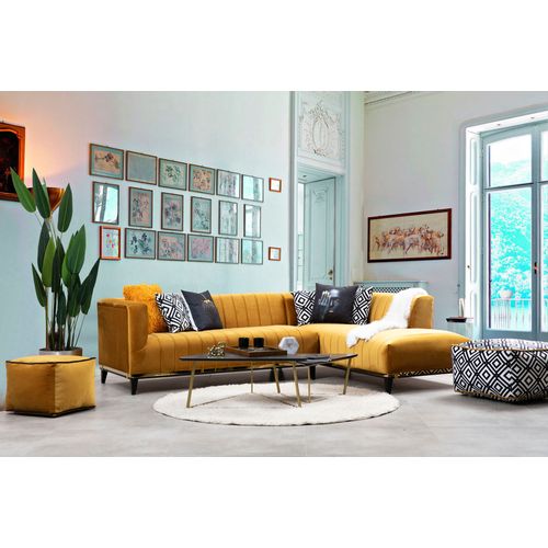 Atelier Del Sofa Kutna garnitura BELLINO, boja senfa, Bellino - Mustard slika 1