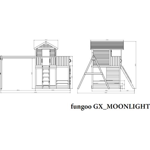 Fungoo set MOONLIGHT - drveno dječje igralište slika 6