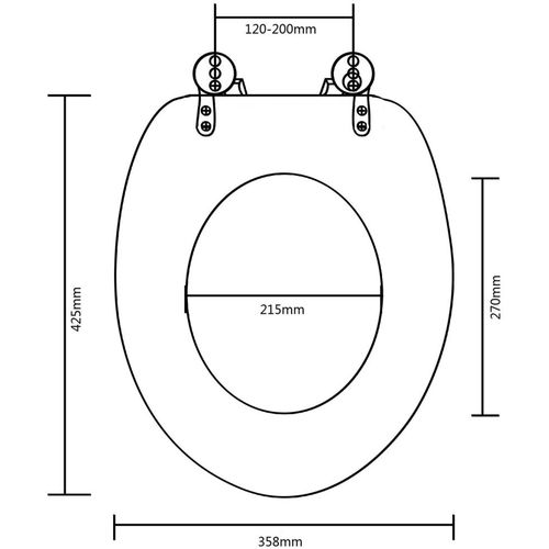 Sjedalo za WC školjku MDF jednostavni dizajn slika 15